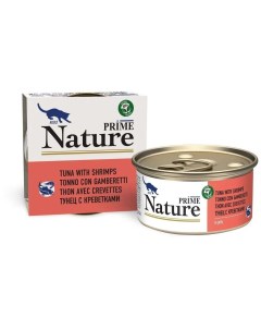 Консервы для кошек Nature тунец с креветкой в желе 85г Prime