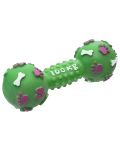 Игрушка для собак Гантель 100 кг зеленая 15 см Yami-yami