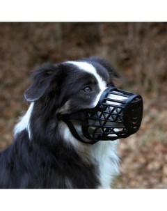 Намордник для собак размер L 26см пластик бежевый Trixie