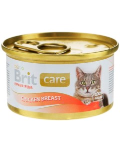 Консервы для кошек Care с куринойгрудкой 12шт по 80г Brit*
