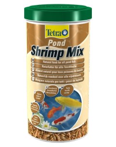 Кормовая добавка для прудовых рыб Pond Shrimp Mix креветки гаммарус 1 л Tetra