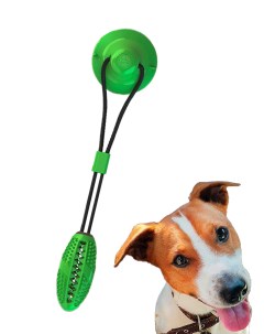 Игрушка для собак мяч на присоске для жевания и чистки зубов Sellwildwoman