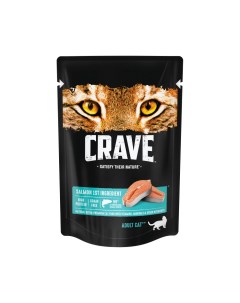 Влажный корм для кошек лосось 70г Crave