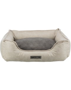 Лежак с бортиком Calito vital прямоугольный 100 х 75 см песочный серый Trixie