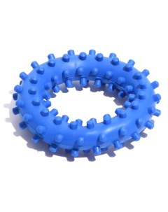 Игрушка Кольцо с шипами 2 6 8 см синяя Зооник