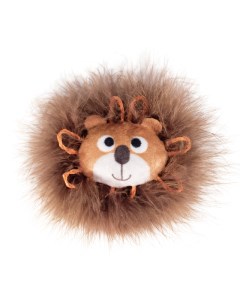 Мягкая игрушка для кошек Львенок перья полиэстер коричневый 4 5 см Триол