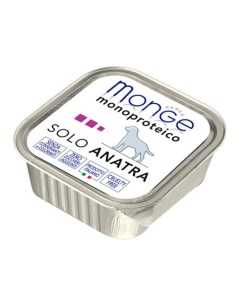 Консервы для собак Monoproteico Solo утка 150г Monge