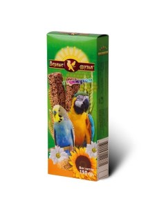 Лакомство для попугаев Зерновые палочки с кунжутом 150 г Верные друзья