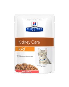 Влажный корм для кошек Prescription Diet Feline K D лосось 12шт по 85г Hill`s