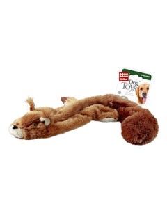 Мягкая игрушка для собак Шкурка белки коричневый длина 61 см Gigwi