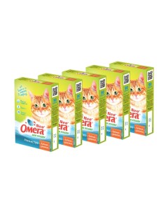 Пищевая добавка для кошек Крепкое здоровье 90 табл 5 шт Омега neo