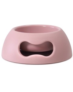 Одинарная миска для собак полипропилен пластик розовый 1 л United pets