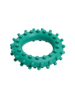 Игрушка для собак Кольцо с шипами 1 6 1 см зелёная Зооник