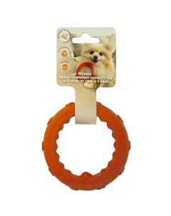 Жевательная игрушка для собак оранжевый 11 см Зооник