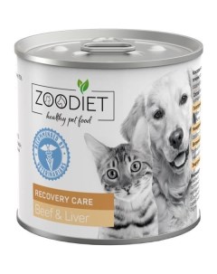 Влажный корм для собак и кошек RECOVERY CARE говядина печень 240 г Zoodiet