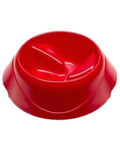 Одинарная миска для собак пластик резина красный 0 5 л Ferplast