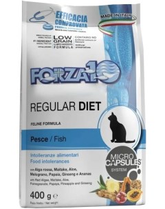 Сухой корм для кошек Regular Diet при аллергии рыба 2 шт по 400 гр Forza10