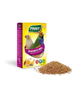 Сухой корм для экзотических птиц Premium Mix фрукты бисквит витамины 0 8кг Pinny