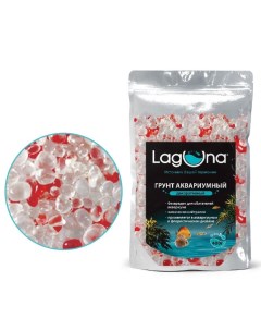 Грунт для аквариума акрил 400г белый красный Laguna