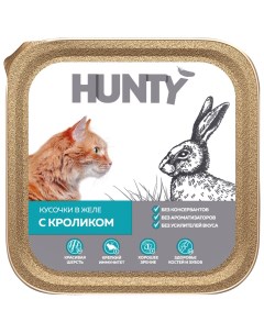 Консервы для кошек кролик 100г Hunty