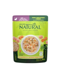 Влажный корм для кошек Natural Cat курица злаки и овощи 18шт по 85г Guabi