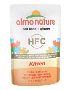 Влажный корм для котят HFC Classic Kitten Cuisine курица 55г Almo nature