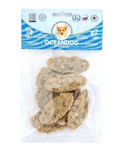 Лакомство для собак Крекеры из атлантической трески с отрубями 40г Oceandog