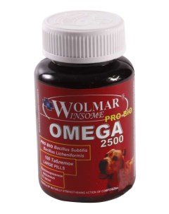 Витамины для собак Omega 2500 100 табл Wolmar winsome