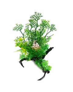 Искусственное аквариумное растение с корягой 00112856 10х18 см Ripoma