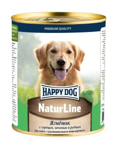 Консервы для собак Natur Line ягненок печень сердце рубец 12шт по 970г Happy dog