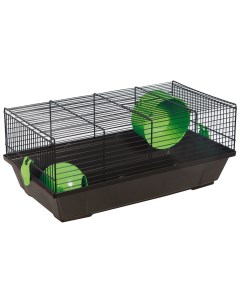 Клетка для грызунов Виктор черная с зелеными аксессуарами 50 5х28х21 см Small animals
