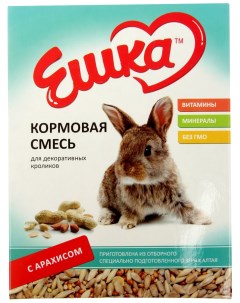 Сухой корм для декоративных кроликов с арахисом 450 г Ешка
