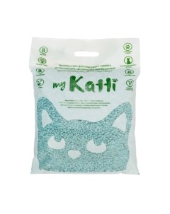 Целлюлозный наполнитель для кошек с комплексом бактерицидных препаратов 8л Katti