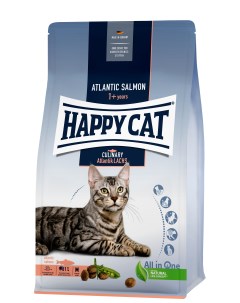 Сухой корм для кошек Culinary с атлантическим лососем 1 3кг Happy cat