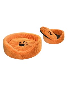 Лежанка для кошек и собак 40x40x16см оранжевый Дарэлл