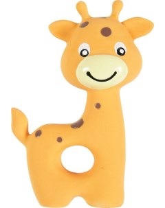 Жевательная игрушка для собак Жирафик оранжевый 12 см Zolux