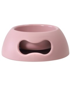 Одинарная миска для собак пластик полипропилен розовый 0 35 л United pets