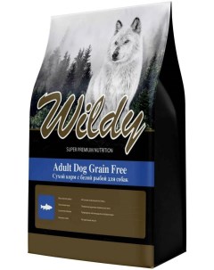 Сухой корм для собак Adult Dog Grain Free с белой рыбой 3 кг Wildy