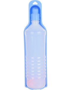 Поилка для животных Дорожная бутылка голубая 750 мл Gigwi