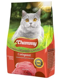 Сухой корм для кошек говядина 0 35кг Chammy