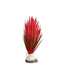 Растение искусственное аквариумное 7 х 4 5 х 13 5 см красное Пижон аква