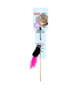 Игрушка для кошек Махалка на веревке разноцветный Gosi