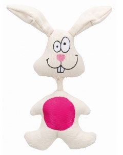 Развивающая игрушка для собак Кролик текстиль 29 см белый 7 см Trixie