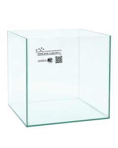 Аквариум куб без покровного стекла 27 литров 30 х 30 х 30 см бесцветный шов Пижон
