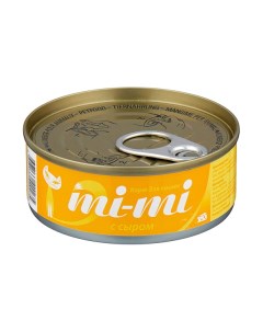Консервы для кошек и котят Mi Mi кусочки тунца с сыром 24шт по 80г Mimi