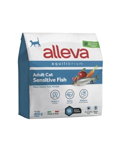 Сухой корм для кошек Equilibrium Sensitive рыба 0 4кг Alleva