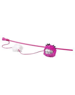 Игрушка для кошек Catnip Fluffy Magic Stick Pink дразнилка удочка с мячом розовая Rogz