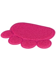 Коврик для кошачьего туалета в форме ЛАПЫ ПВХ 40х30см розовый Trixie