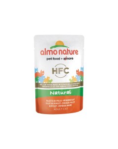 Влажный корм для кошек HFC Natural куриное филе 24шт по 55г Almo nature