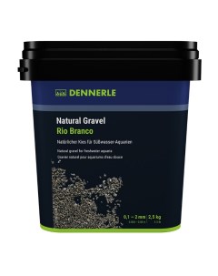 Грунт для аквариума Riu Branco природный 0 1 2 мм чёрный 2 5 кг Dennerle